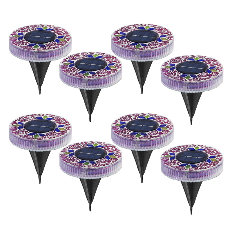 Solar Gartenleuchte Mosaik Glas – Wasserdicht IP69