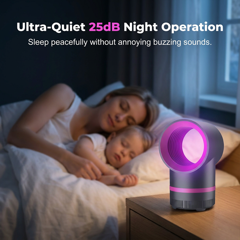 USB mosquito killer lamp with 360° suction technology