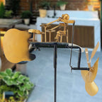 Windspiel Schlagzeuger – Kinetische Gartendekoration mit Musikmotiv