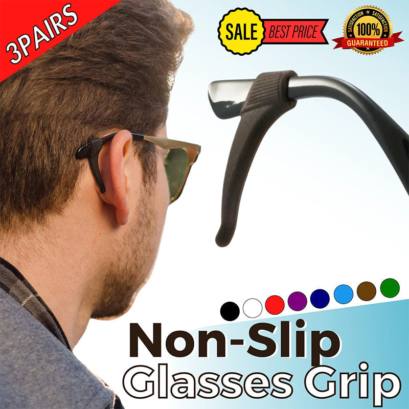 Silicone ear hooks for glasses – non-slip and flexible