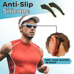 Silicone ear hooks for glasses – non-slip and flexible