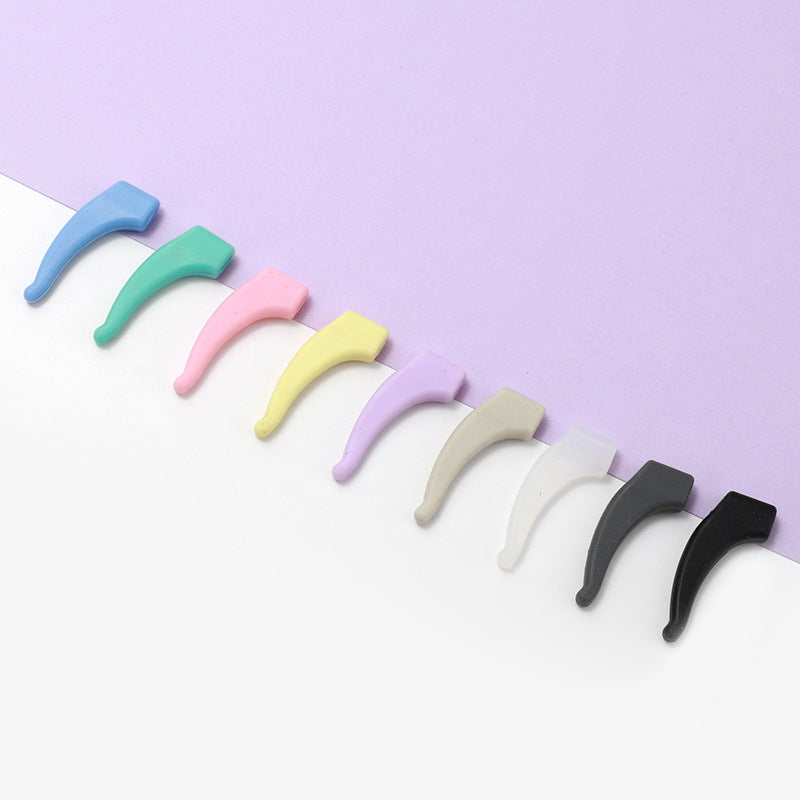 Silicone ear hooks for glasses – non-slip and flexible