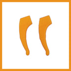 Silicone ear hooks for glasses – non-slip and flexible
