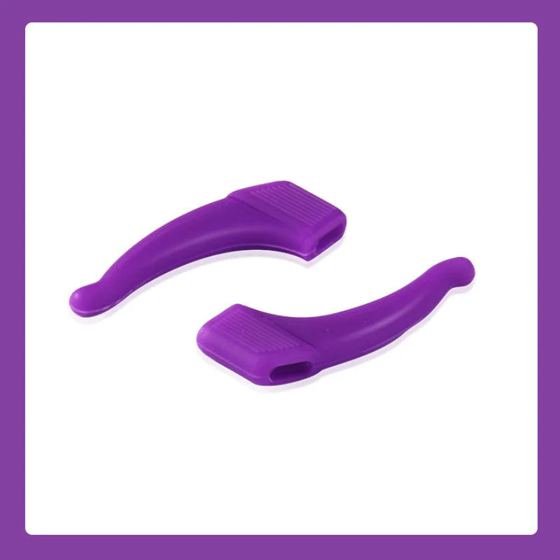 Silicone ear hooks for glasses – non-slip and flexible