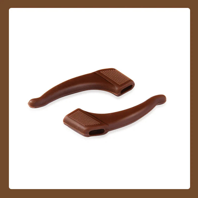 Silicone ear hooks for glasses – non-slip and flexible
