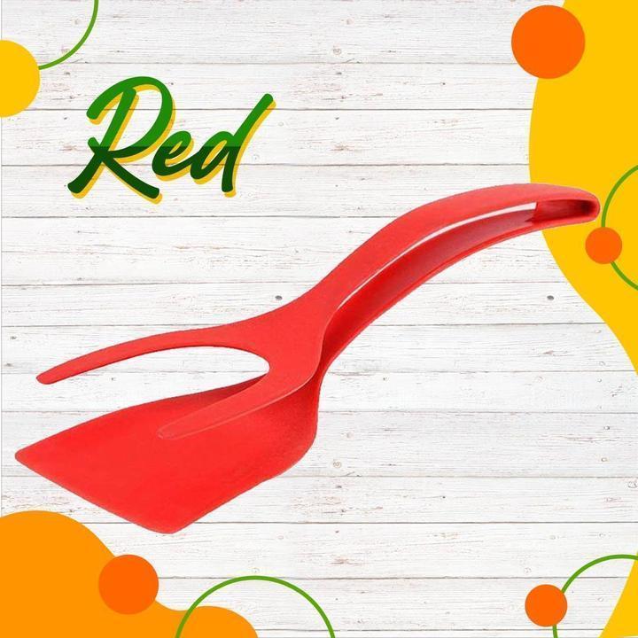 2-in-1 Grill Tongs with Spatula – Silicone Handles for Coated Pans