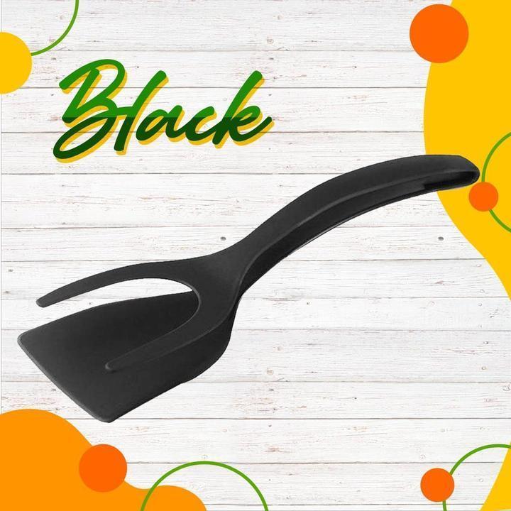 2-in-1 Grill Tongs with Spatula – Silicone Handles for Coated Pans