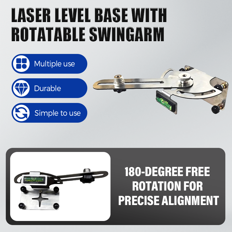 Laser-Wasserwaage Basis mit drehbarem Schwenkarm
