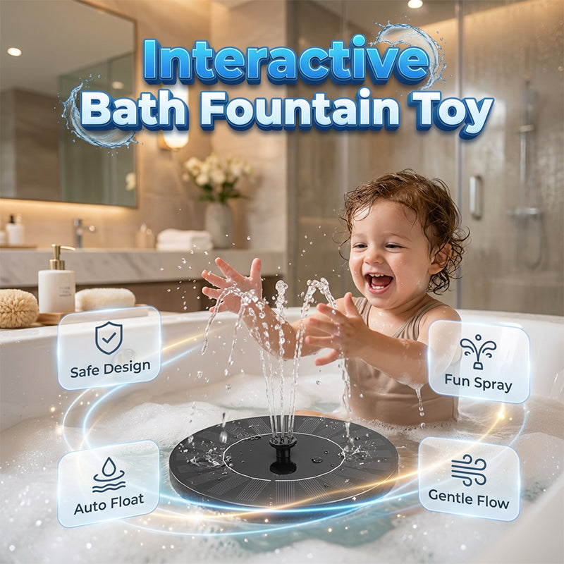 Schwimmende Solar-Wasserfontäne für Badewanne und Pool