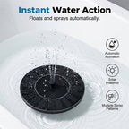 Schwimmende Solar-Wasserfontäne für Badewanne und Pool