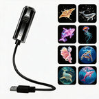 LED star projector with 10 projection inserts