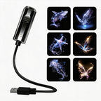 LED star projector with 10 projection inserts