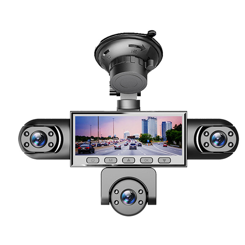 Panorama-Dashcam mit Mehrfachkameras und Nachtsicht