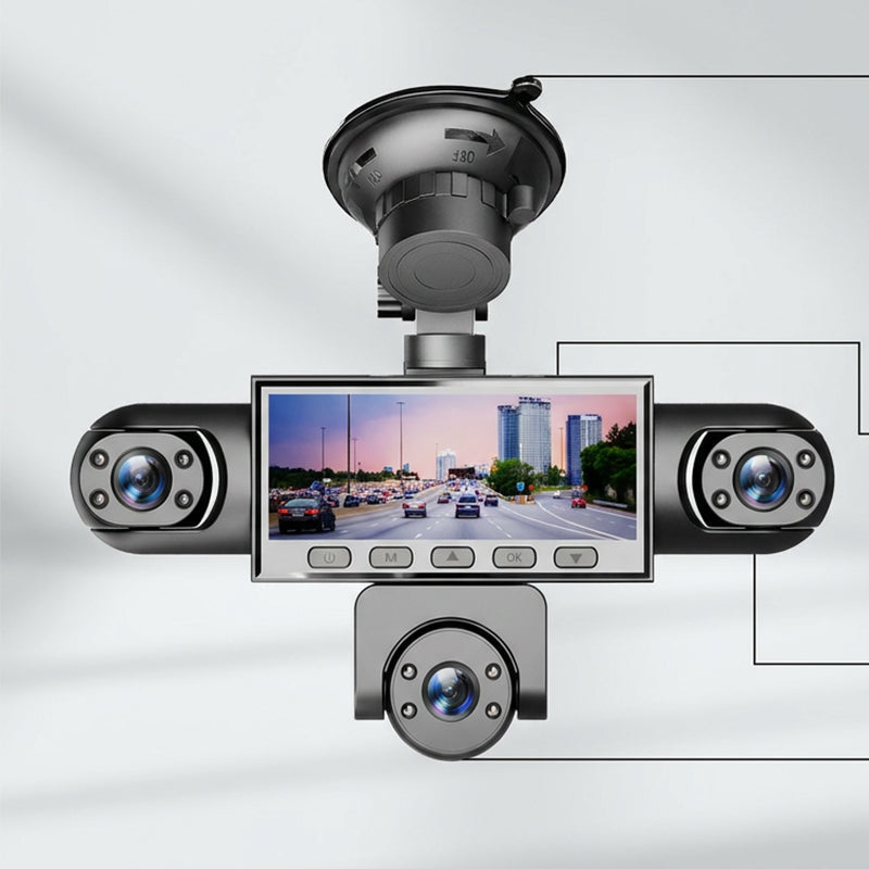 Panorama-Dashcam mit Mehrfachkameras und Nachtsicht