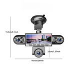 Panorama-Dashcam mit Mehrfachkameras und Nachtsicht