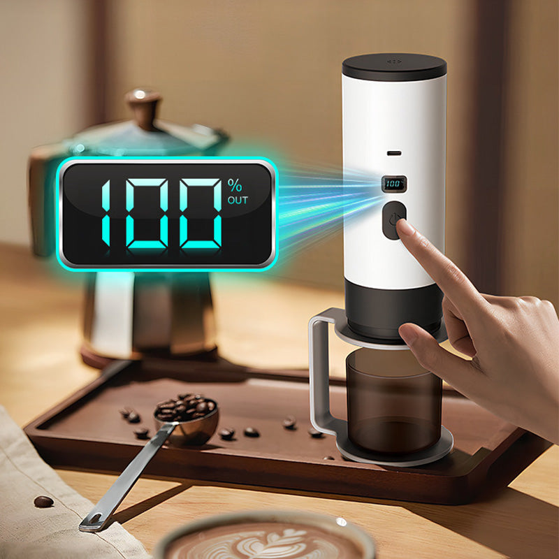 Tragbare Espressomaschine mit LCD-Display – Akkubetrieben