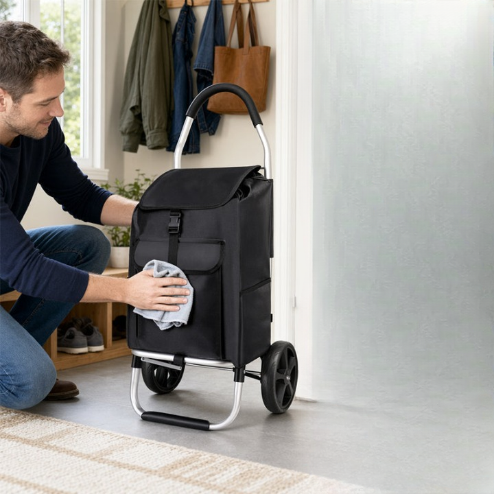 Faltbarer Einkaufstrolley mit Aluminiumrahmen