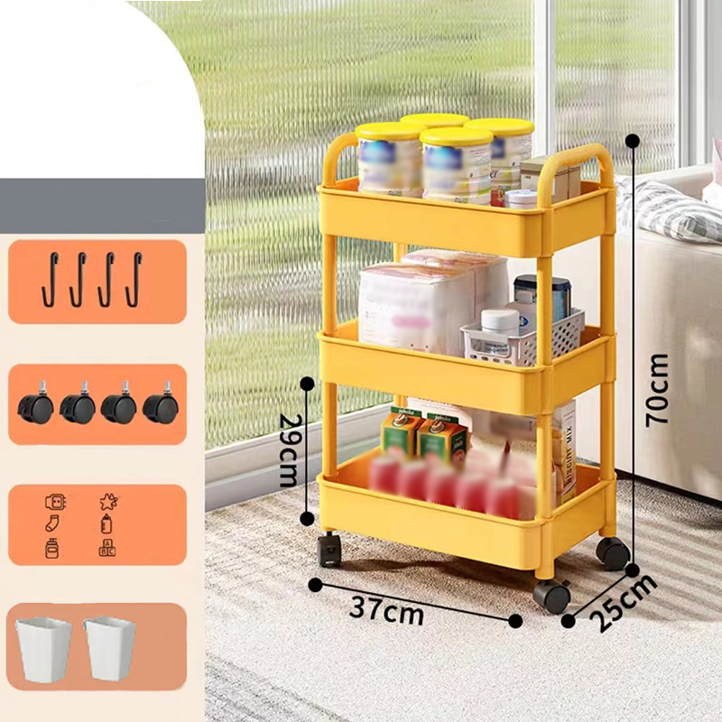 Rollwagen 3-stufig mit Rollen – mobiler Organizer
