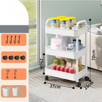 Rollwagen 3-stufig mit Rollen – mobiler Organizer