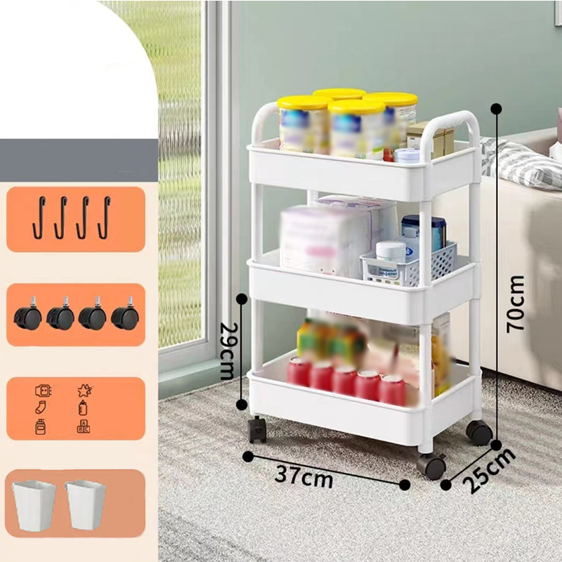 Rollwagen 3-stufig mit Rollen – mobiler Organizer
