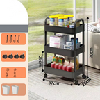 Rollwagen 3-stufig mit Rollen – mobiler Organizer