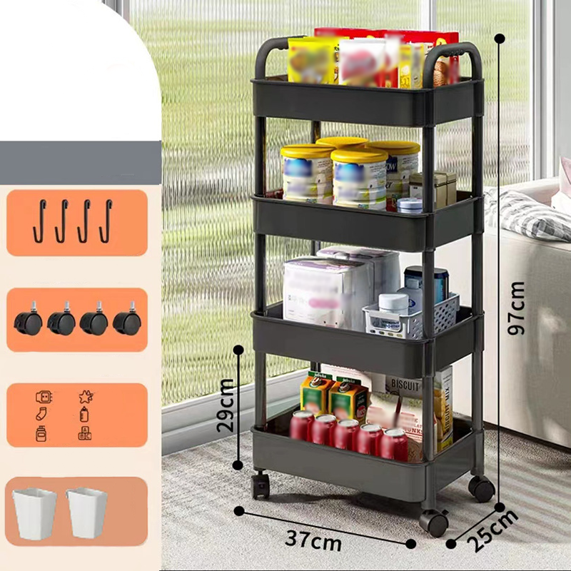 Rollwagen 3-stufig mit Rollen – mobiler Organizer