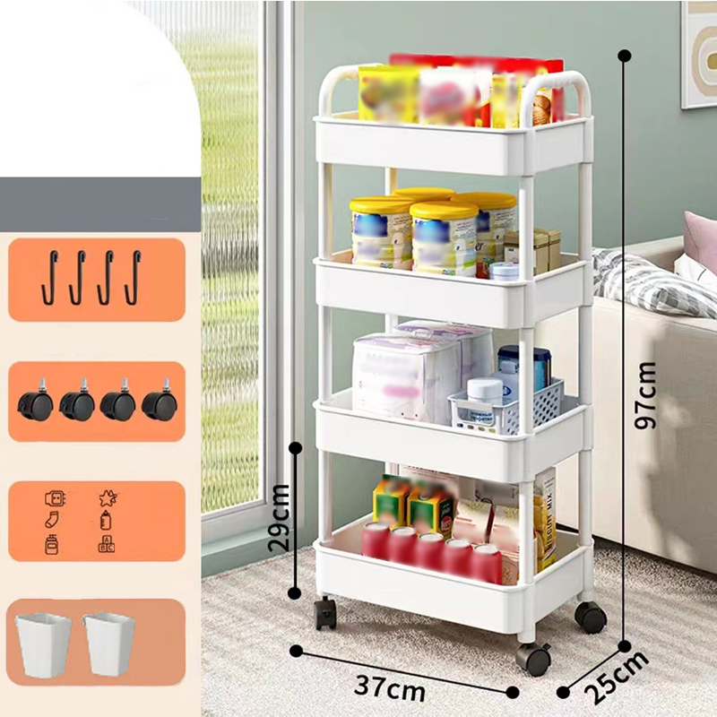 Rollwagen 3-stufig mit Rollen – mobiler Organizer