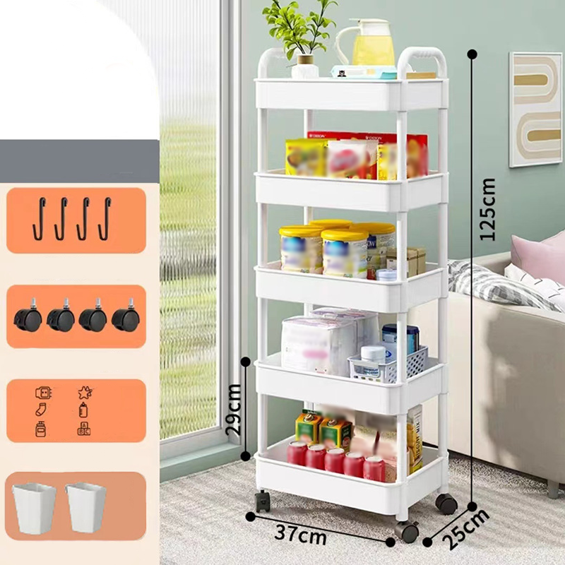 Rollwagen 3-stufig mit Rollen – mobiler Organizer
