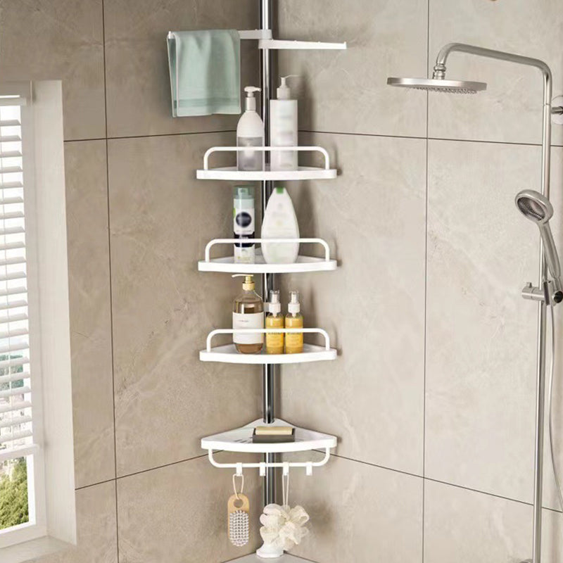 Teleskop-Eckregal für die Dusche mit 4 Ablagen