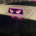 Solar-Dachwarnleuchte mit LED-Teufelsaugen-Design und Fernbedienung