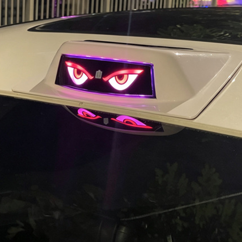 Solar-Dachwarnleuchte mit LED-Teufelsaugen-Design und Fernbedienung