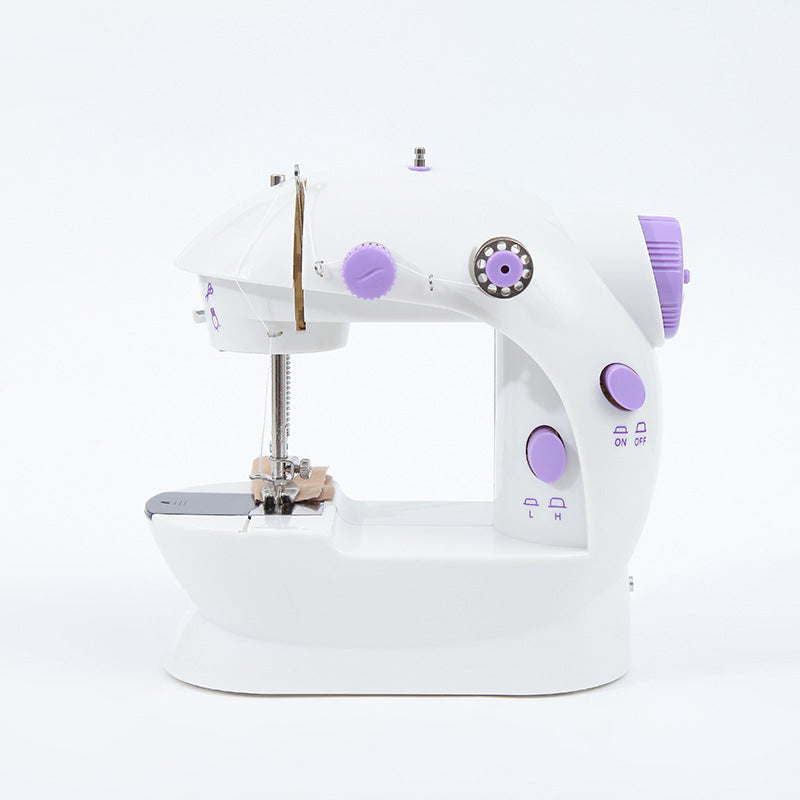 Mini-Nähmaschine mit Doppelfaden und zwei Geschwindigkeitsstufen