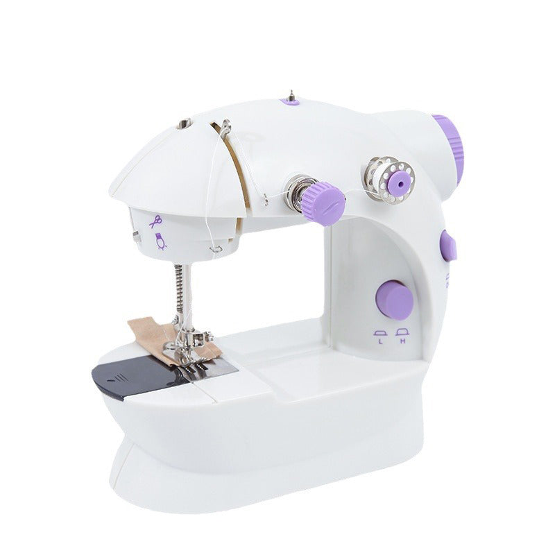 Mini-Nähmaschine mit Doppelfaden und zwei Geschwindigkeitsstufen