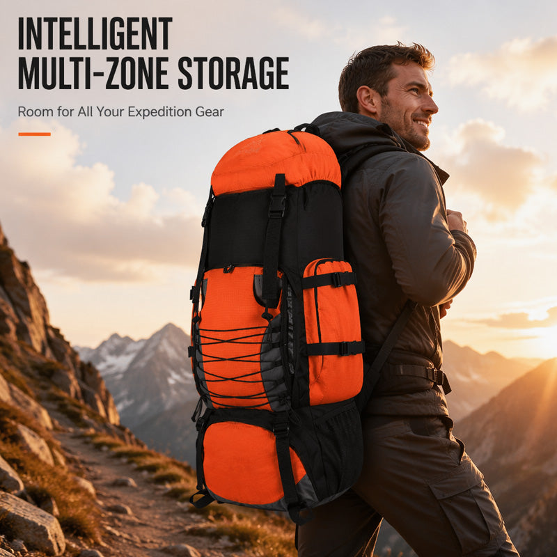 Wanderrucksack 90 l – Wasserdicht & Ergonomisch