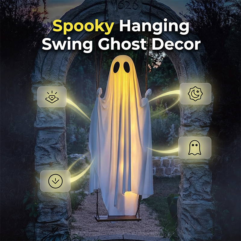 Halloween Hängegeist mit Schaukel-Dekoration