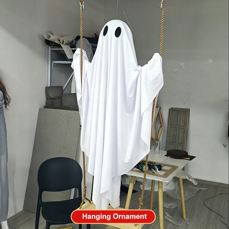 Halloween Hängegeist mit Schaukel-Dekoration