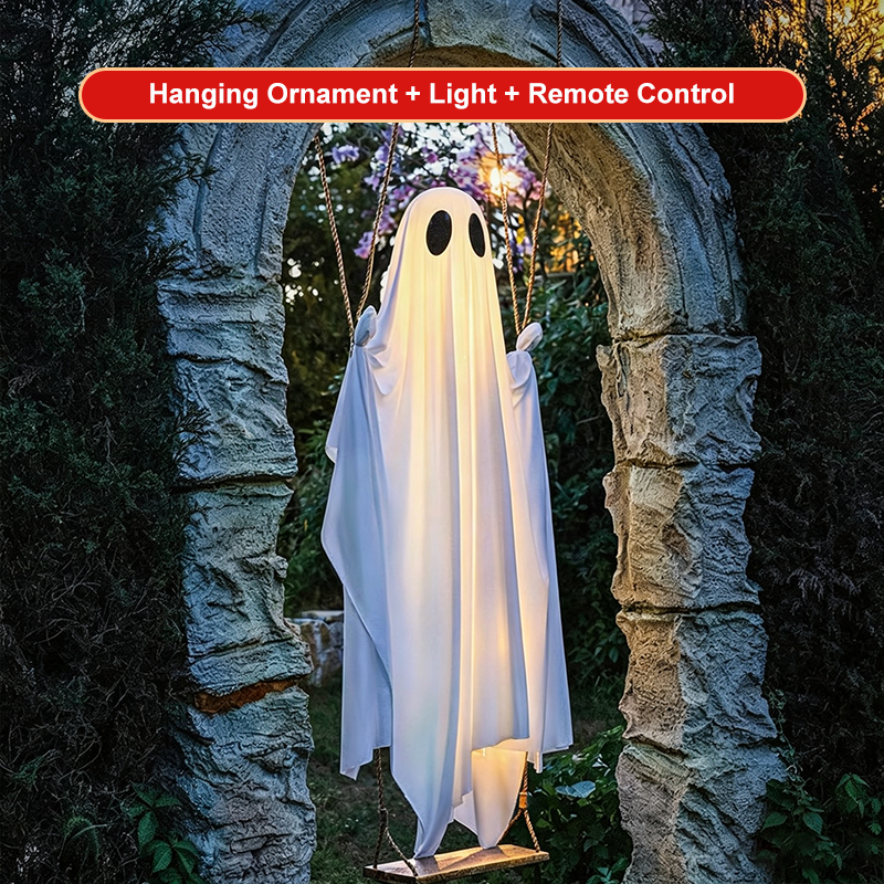 Halloween Hängegeist mit Schaukel-Dekoration