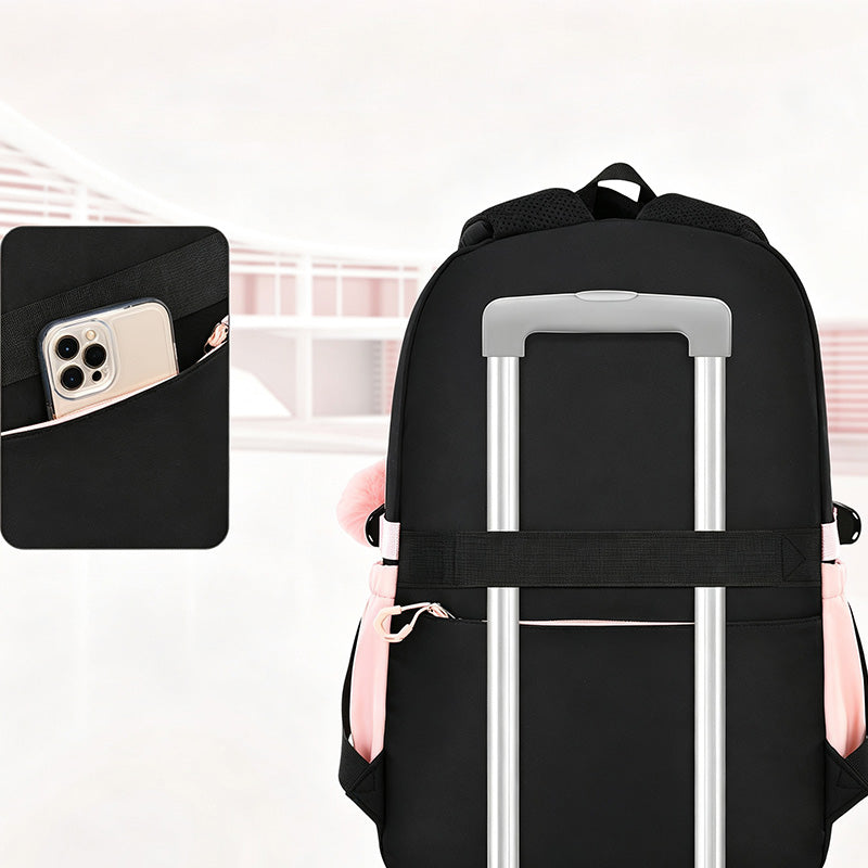 Schulrucksack mit Schleife – Leicht und Geräumig