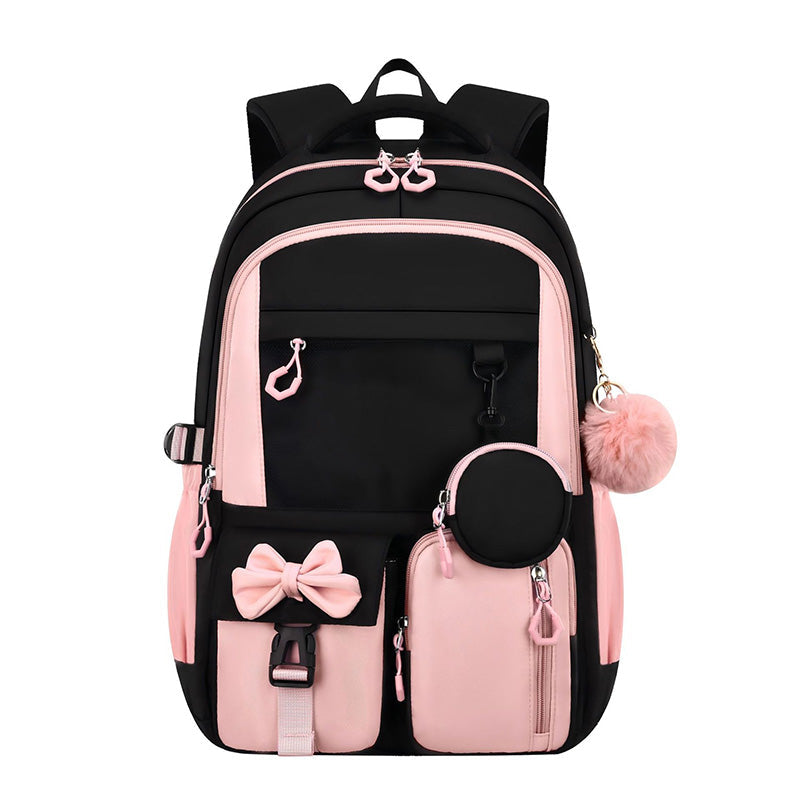 Schulrucksack mit Schleife – Leicht und Geräumig