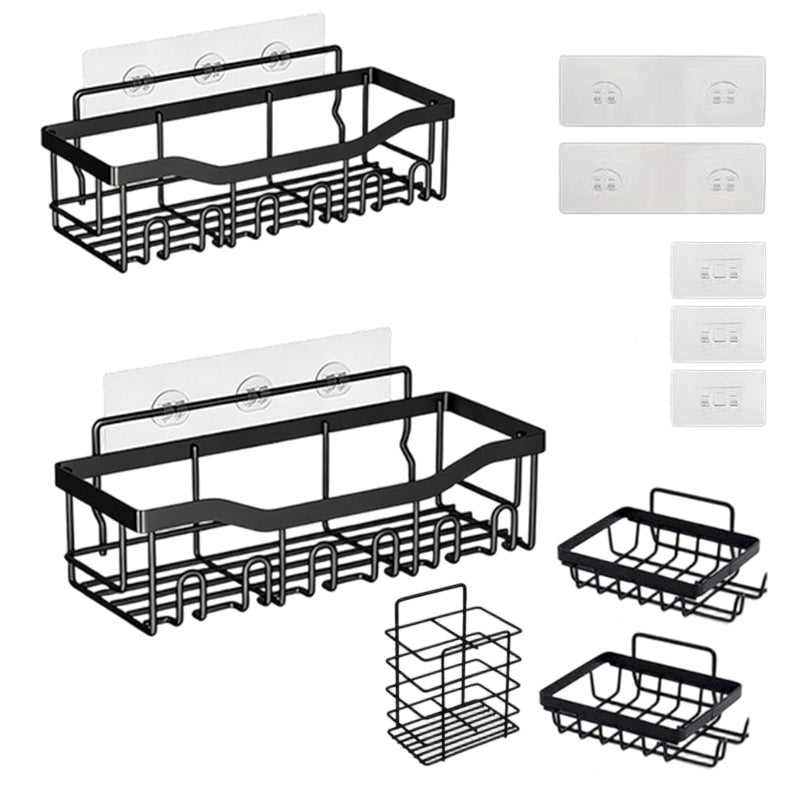 Klebe-Duschregal Eckform mit Haken