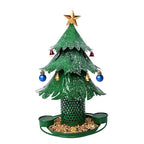 Vogelfutterspender Weihnachtsbaum Metall – Grün
