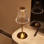 Akku-Tischlampe Retro-Design mit Touch-Dimmer