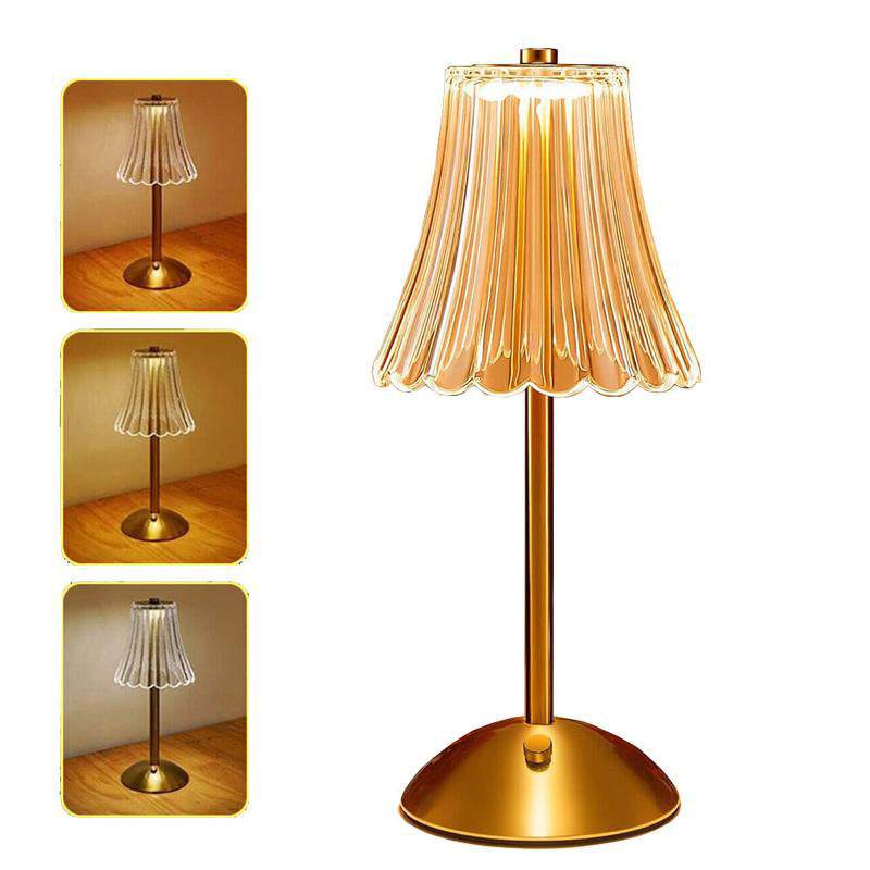 Akku-Tischlampe Retro-Design mit Touch-Dimmer