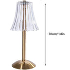 Akku-Tischlampe Retro-Design mit Touch-Dimmer