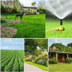 Rotating Garden Sprinkler – Even Watering, Less Effort (Set of 4)