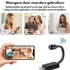 Mini surveillance camera with swivel arm – Wi-Fi and AI detection