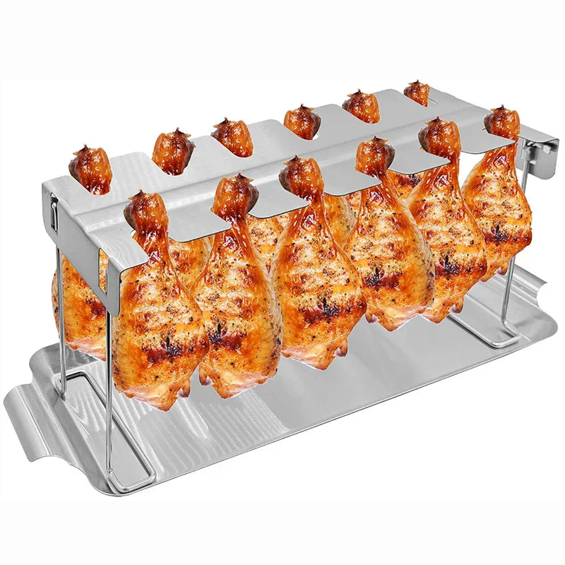 Hähnchen-Grillständer Edelstahl fürklappbar