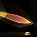 Kristall-Tischlampe mit warmem Lichtreflex