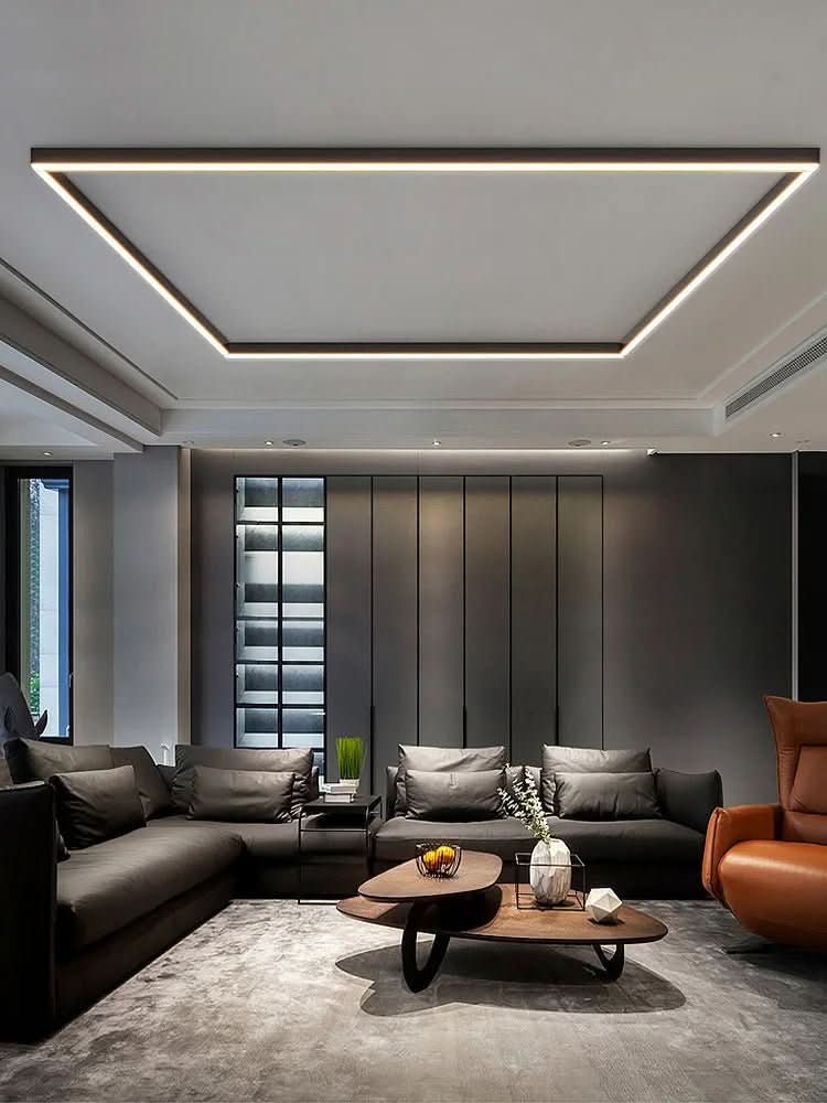 Minimalist LED ceiling light – Scandinavian design, flicker-free light