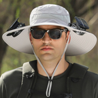 Solar-Kühlhut mit integriertem Ventilator und UV-Schutz